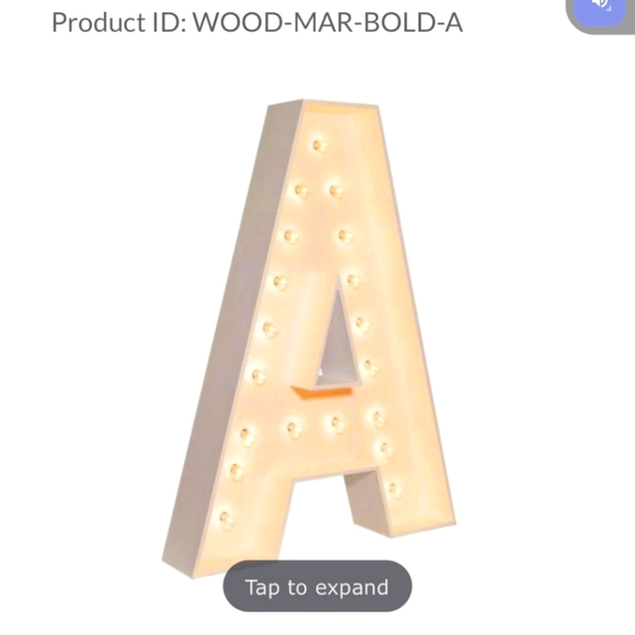Wood Marquee Bold Font Letters 4ft. Tall